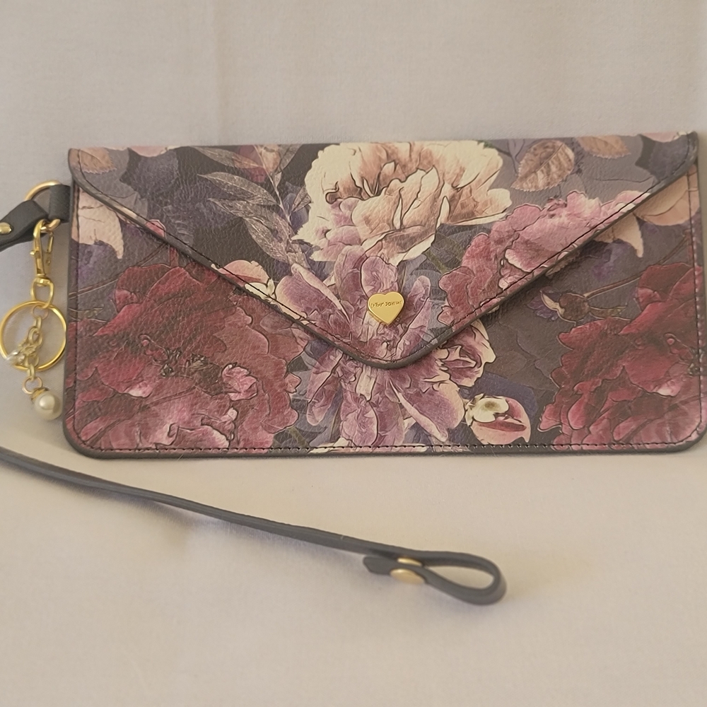 Betsey Johnson Purple Floral Clutch